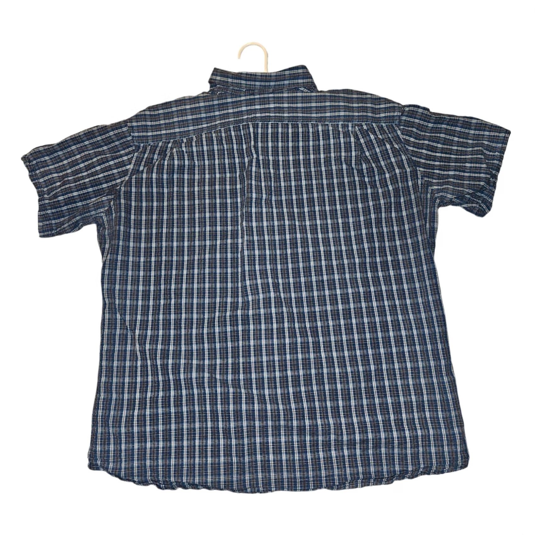 Eddie Bauer Eddie Bauer Button Down Short Sleeve Mens XL Blue Plaid Classic Fit Outdoors Size US 36 / EU 52 - 6 Thumbnail