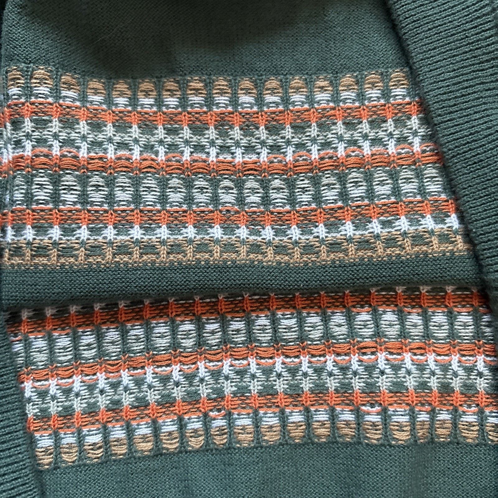 WEST RIDE West Ride JACQUARD Green Knit Cotton Size 42 Japan Pocket Size US L / EU 52-54 / 3 - 10 Thumbnail