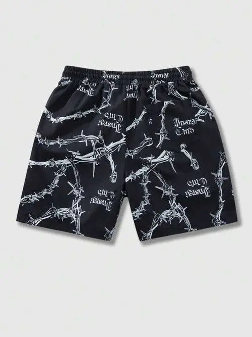 Japanese Brand Print Y2k Shorts DRIP summer Size US 34 / EU 50 - 3 Thumbnail