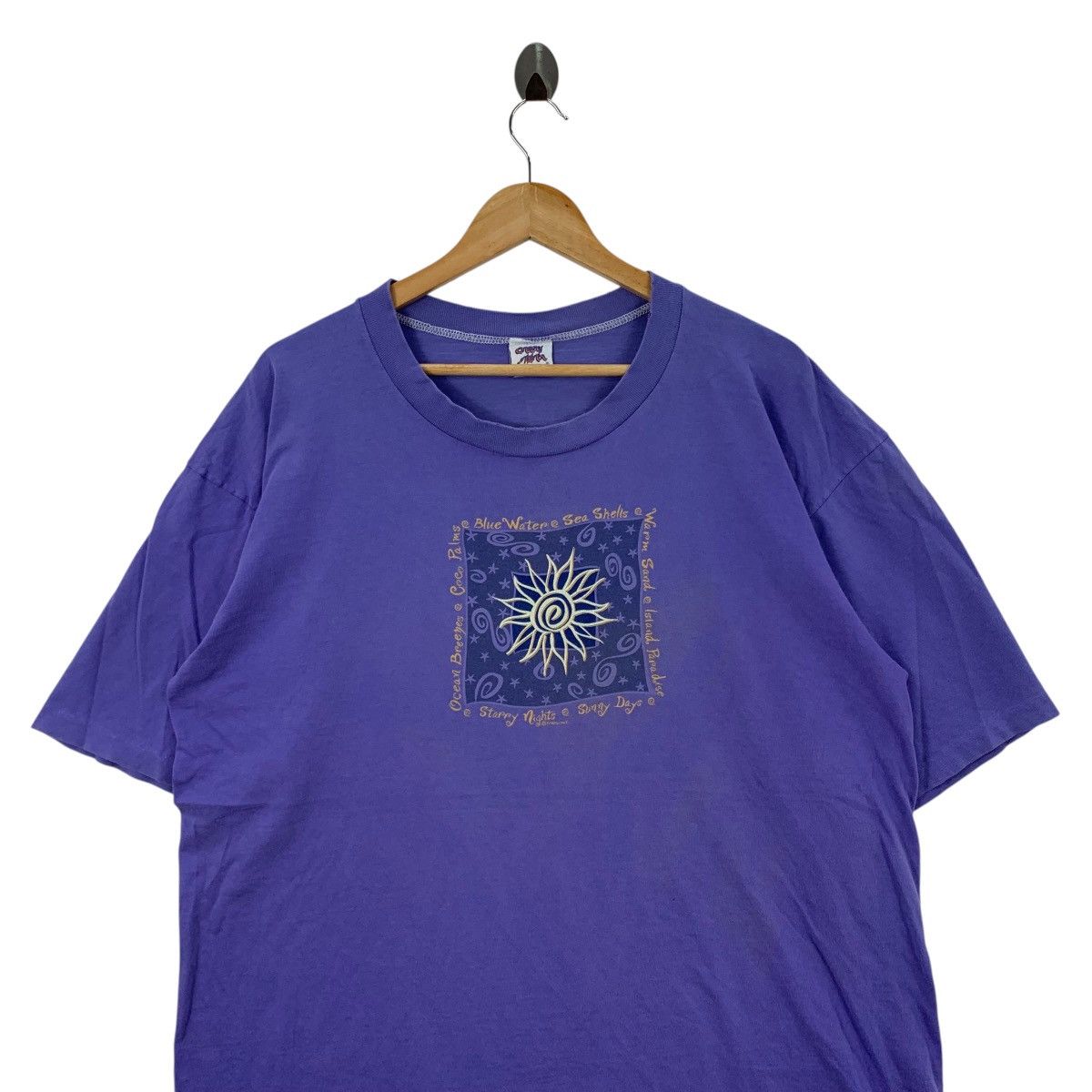 Vintage Vintage 90s HAWAII CRAZY SHIRT Starry Sunny Day Usa Tshirt Size US XL / EU 56 / 4 - 2 Thumbnail
