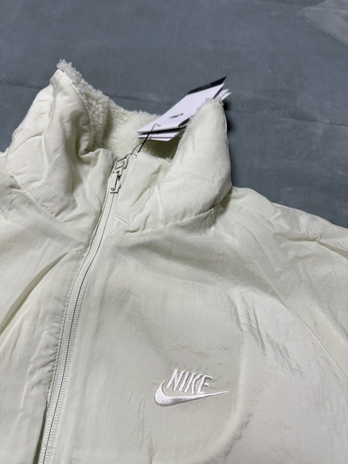 Nike Nike Big Swoosh Reversible Boa Jacket XXL Sea Glass/Sail Size US XXL / EU 58 / 5 - 13 Thumbnail