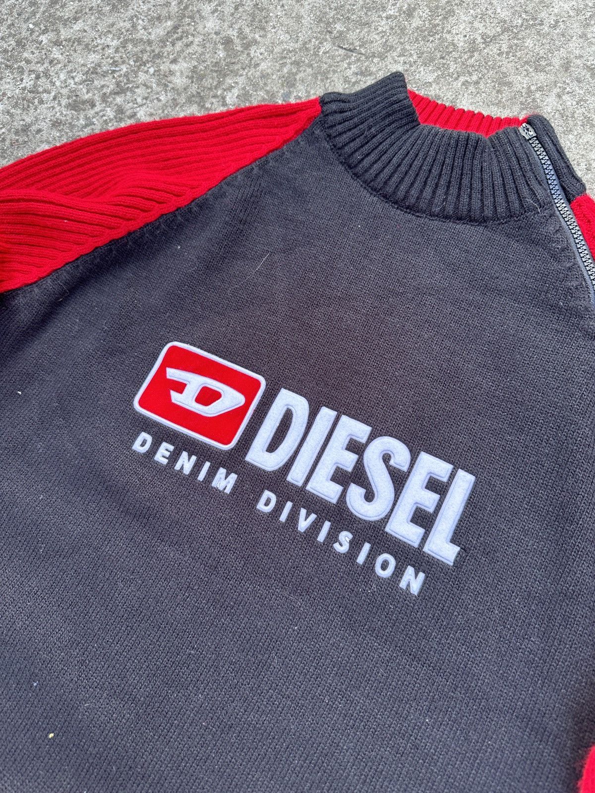 Diesel Y2K Vintage Diesel Big Logo knitwear Avant Garde Casual VTg Size US M / EU 48-50 / 2 - 2 Thumbnail