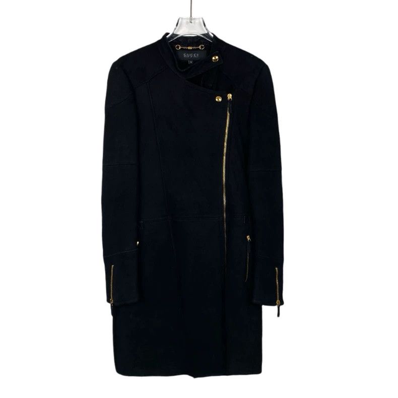 Gucci Gucci Size 38 Black lamb fur all-in-one zipper coat size 3 Size US XS / EU 42 / 0 - 1 Thumbnail