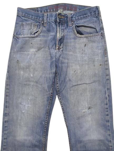 Lee × Vintage VINTAGE LEE DISTRESSED BLUE FADED JEANS Size US 31 - 2 Thumbnail