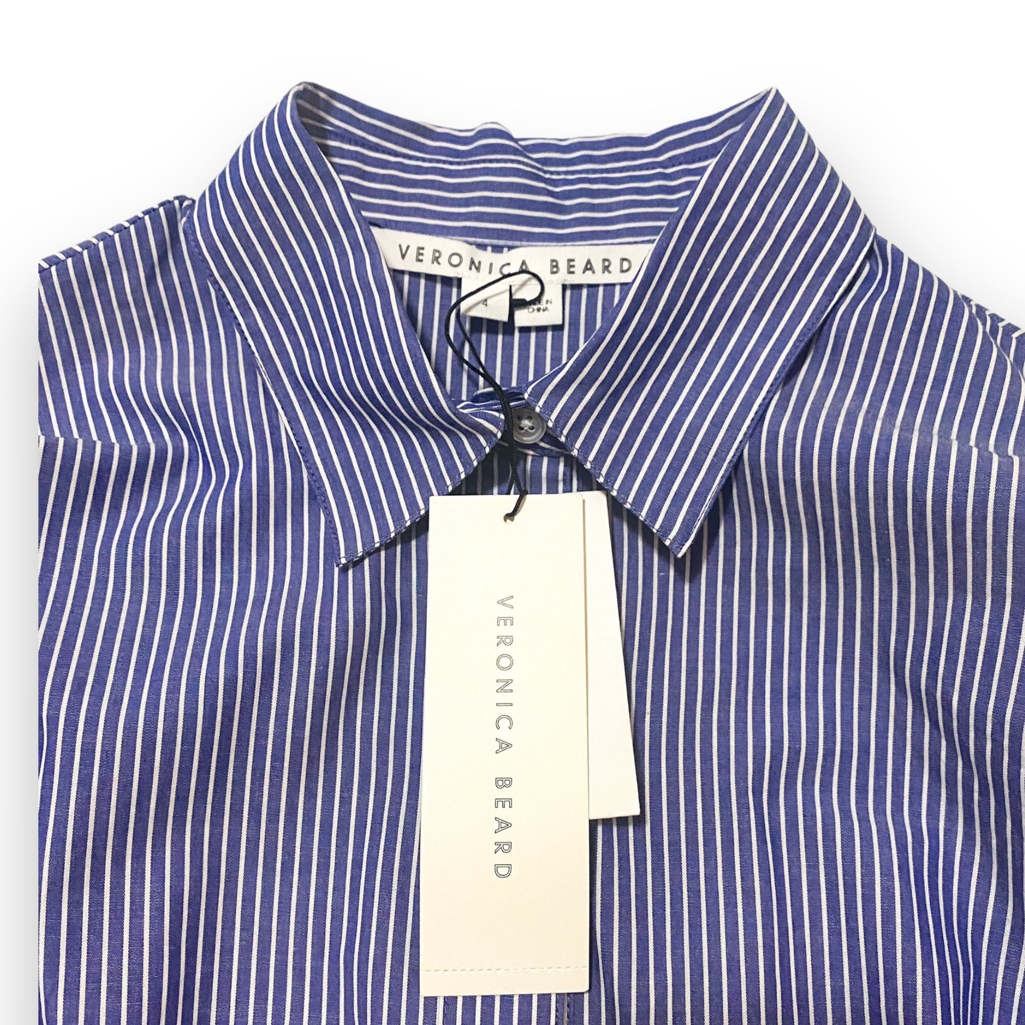 Veronica Beard Veronica Beard Gilda Oversized Striped Cotton shirt. Size 4, Size S / US 4 / IT 40 - 11 Thumbnail