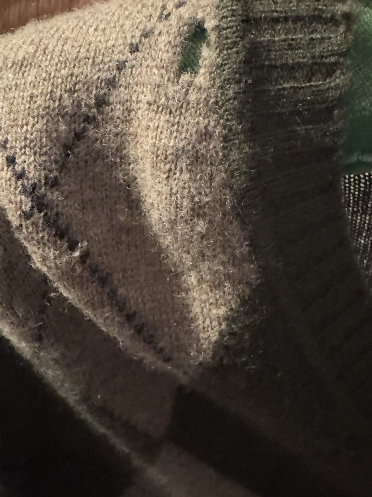 Designer × Prada Green & Khaki Prada Argyle Knit Sweater Size US L / EU 52-54 / 3 - 7 Thumbnail