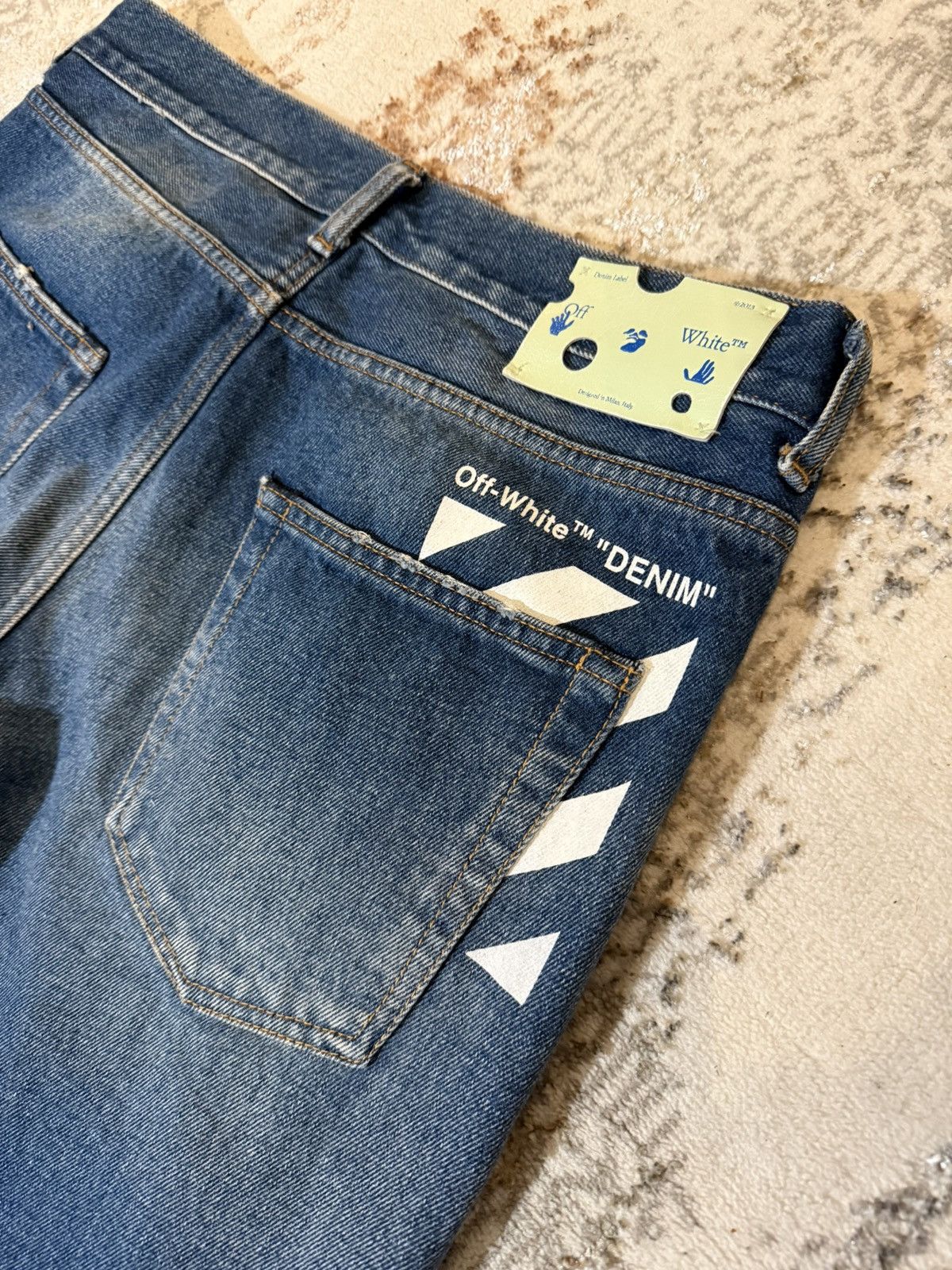 Off-White Off-White Denim Program Jeans Size US 31 - 3 Thumbnail