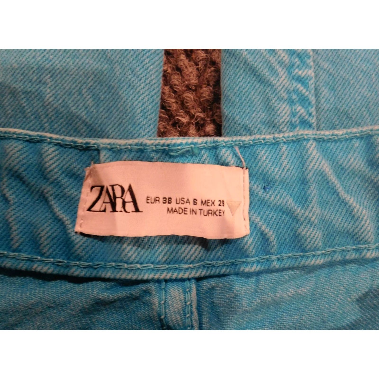 Zara Zara Womens Jeans 6 Blue denim casual straight slim fit Size 28" / US 6 / IT 42 - 3 Thumbnail