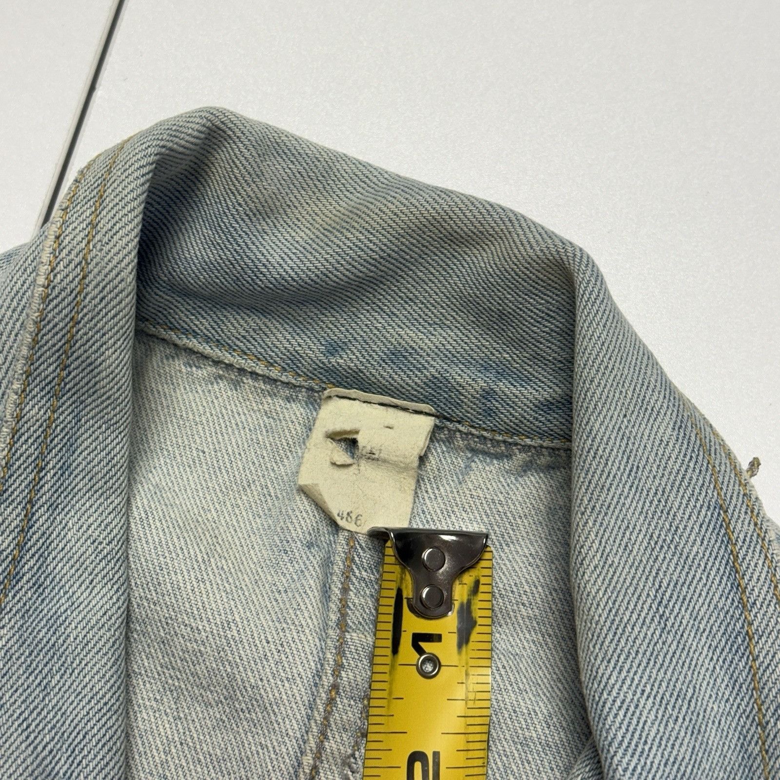 Vintage Vintage 90s Denim Blazer Coat Mens Small One Button Western Size US S / EU 44-46 / 1 - 12 Thumbnail