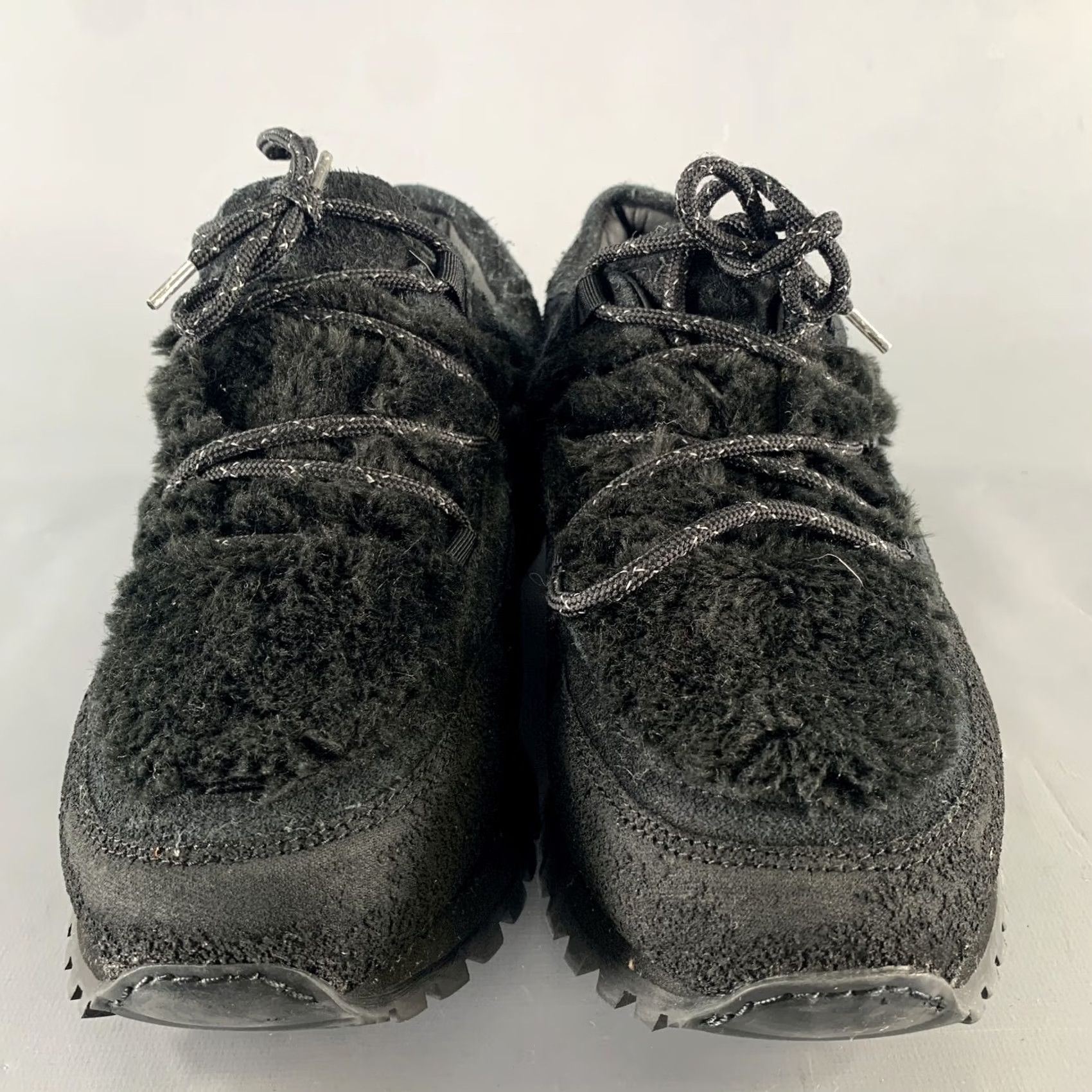 Tarvas TARVAS Platform Sneakers Size 11 Black Textured Suede Size US 11 / EU 44 - 4 Thumbnail