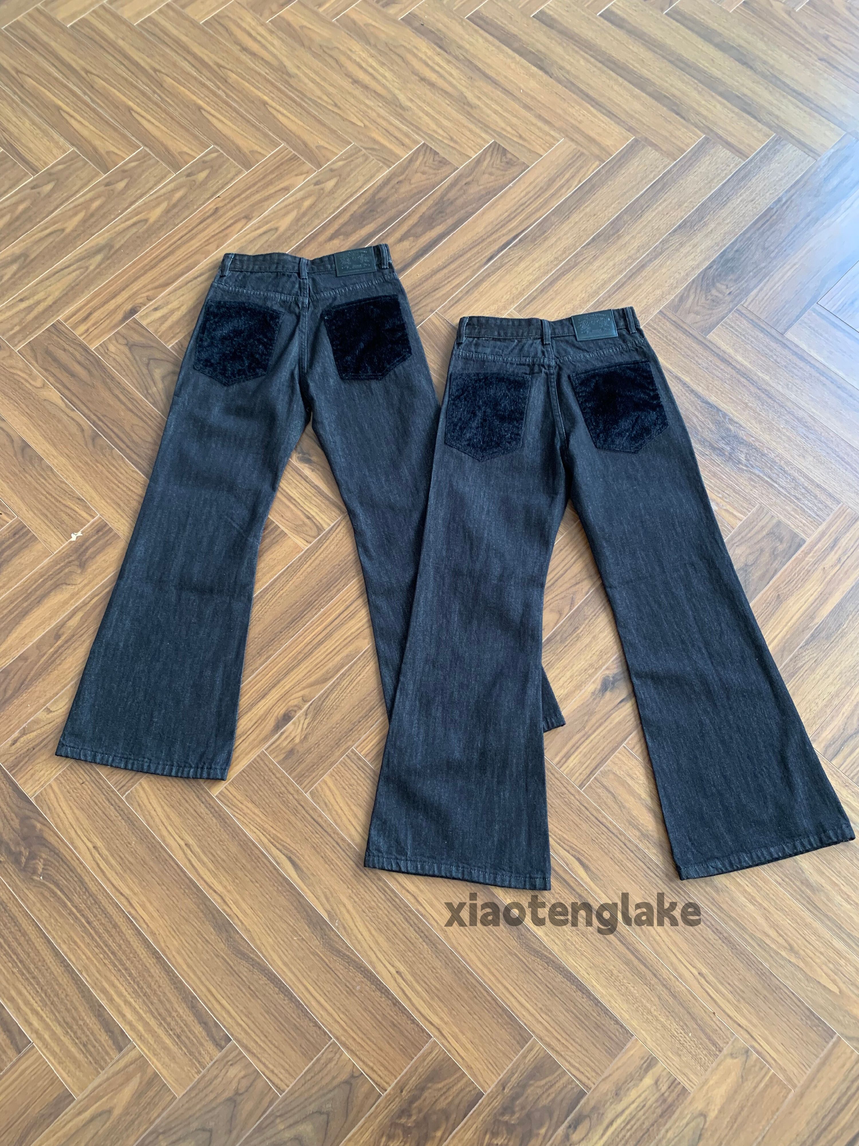 Japanese Brand zx Balenciaga rickowens style flared patchwork punk jeans Size US 26 / EU 42 - 5 Thumbnail