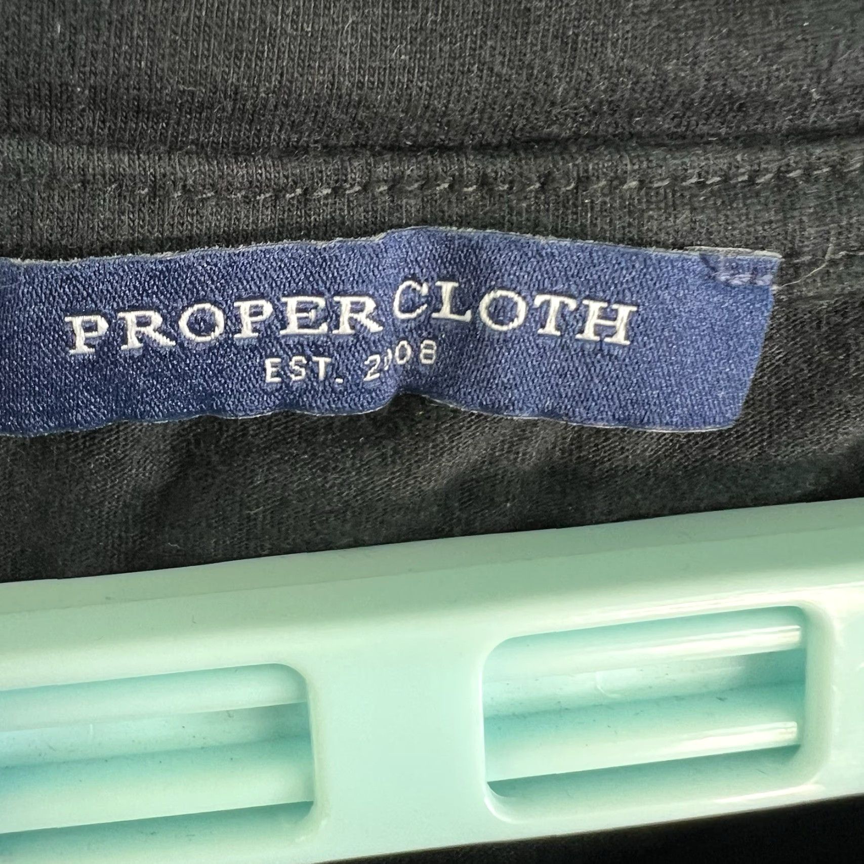 CLOT VINTAGE Proper Cloth Men’s T-Shirt 3XL Black Short Sleeve Crew Neck Cotton City Style 2020s Size US XXL / EU 58 / 5 - 3 Thumbnail