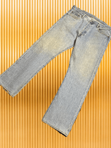 Levi's × Vintage Vintage Levis 501 Y2K distressed Flare denim pants Size US 38 / EU 54 - 1 Thumbnail