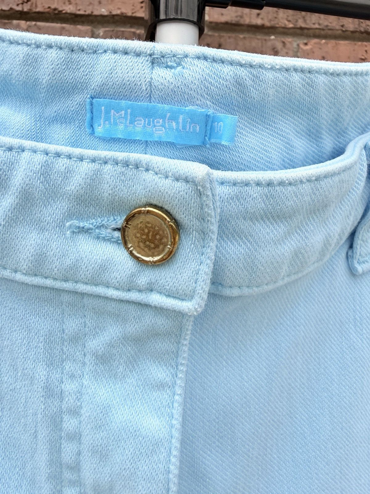 J.McLaughlin J. McLaughlin Womens Ice Blue Lexi Jeans Stretch Pants Size 32" / US 10 / IT 46 - 4 Thumbnail