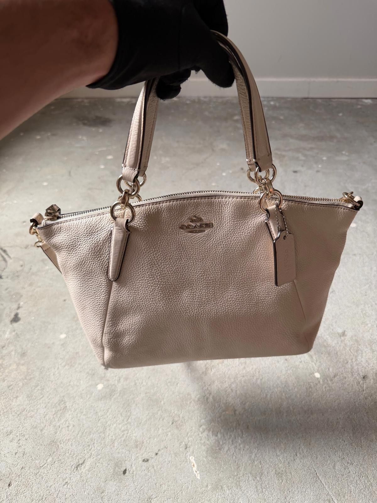 Coach Coach 2Way Kelsey Leather Shoulder Bag White Size ONE SIZE - 8 Thumbnail