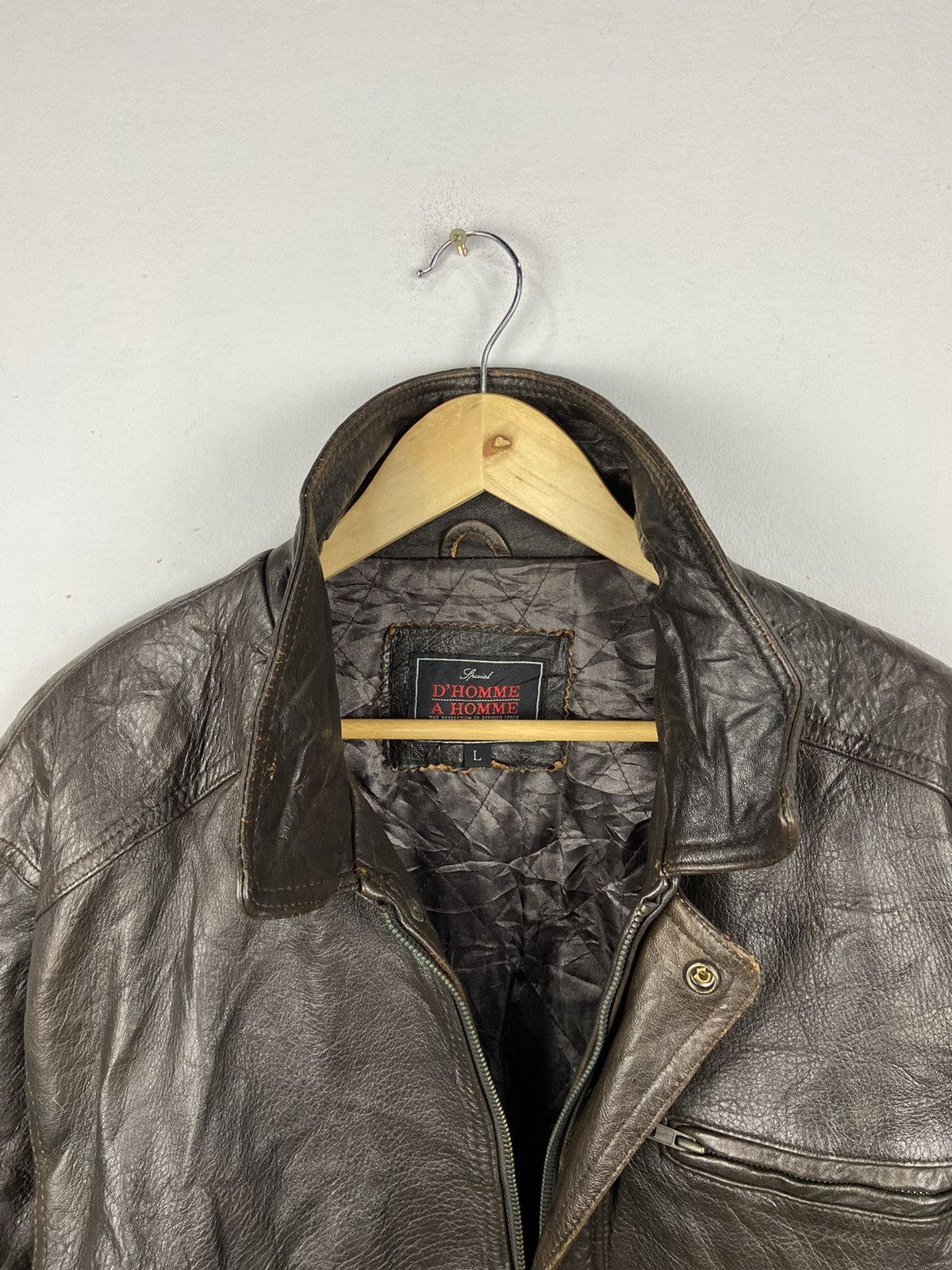 Japanese Brand × Vintage Special Leather D Homme Jacket Size US L / EU 52-54 / 3 - 6 Thumbnail