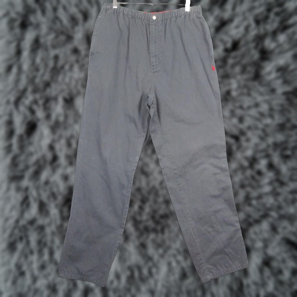 Polo Ralph Lauren Polo Ralph Lauren Sweatpants Mens Medium Gray Logo Drawstring Casual Pants Size US M / EU 48-50 / 2 - 1 Thumbnail