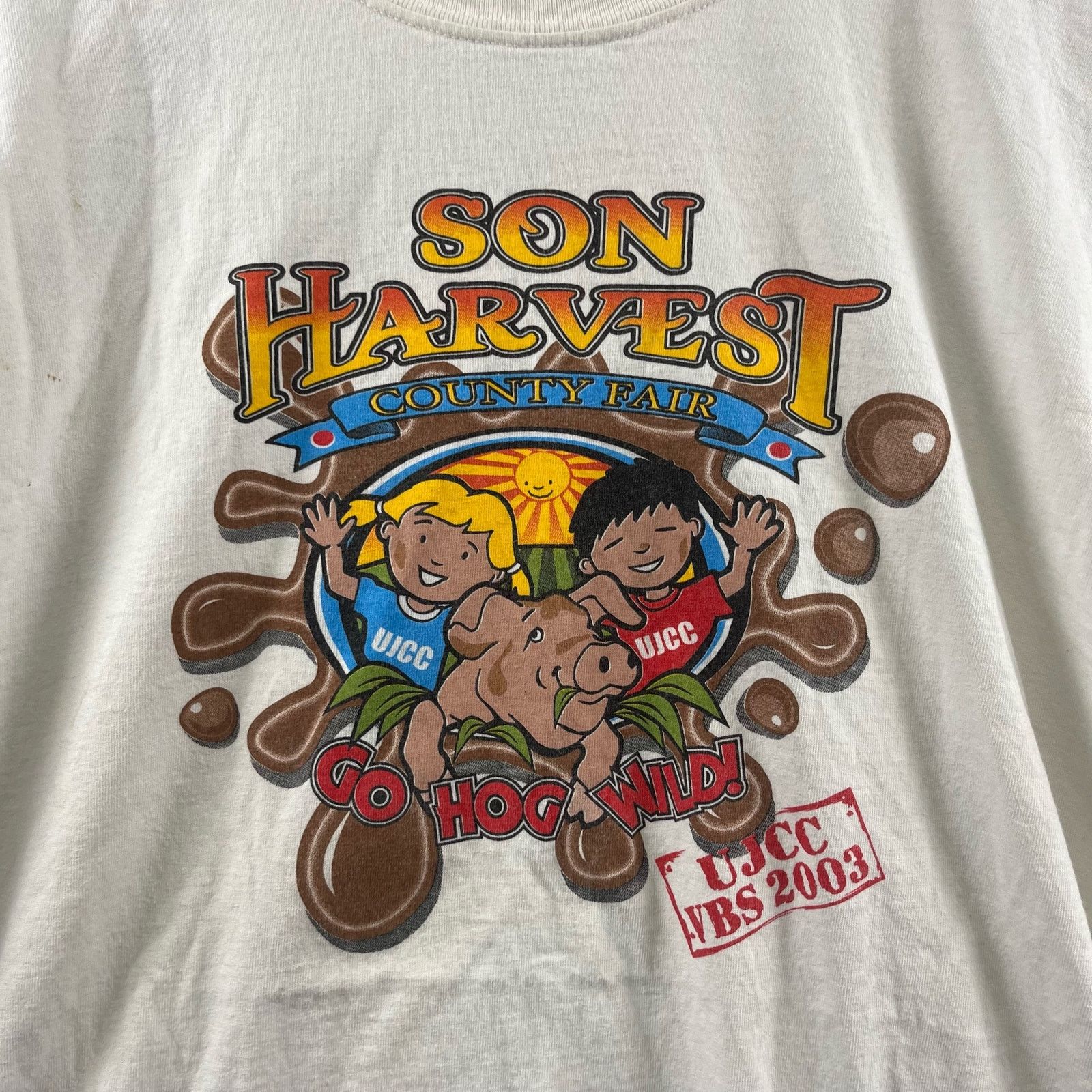 Gildan Vintage Son Harvest County Fair Church Shirt XL 2003 Gildan Size US XL / EU 56 / 4 - 2 Thumbnail