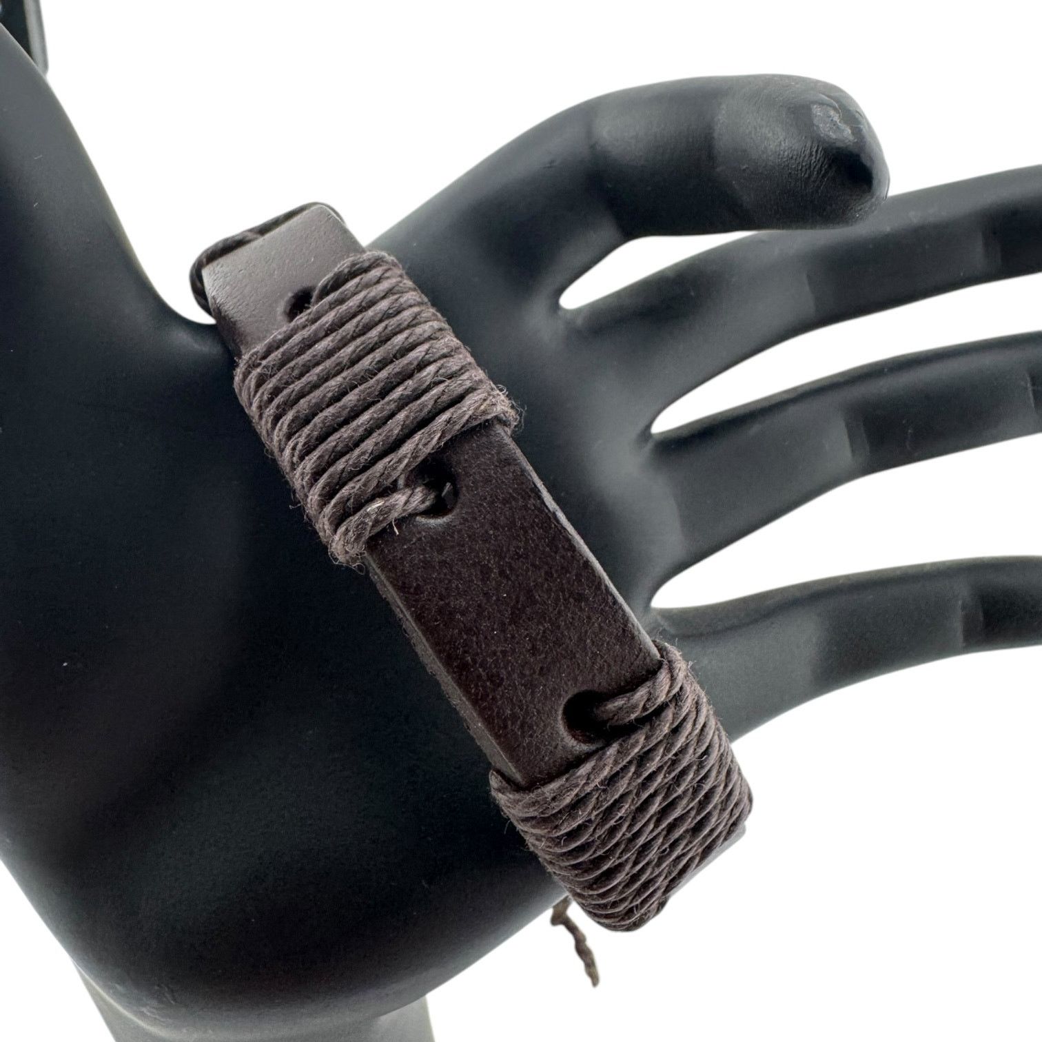 Other Handcrafted Dark Brown Leather Cuff for the Untamed Size ONE SIZE - 1 Thumbnail