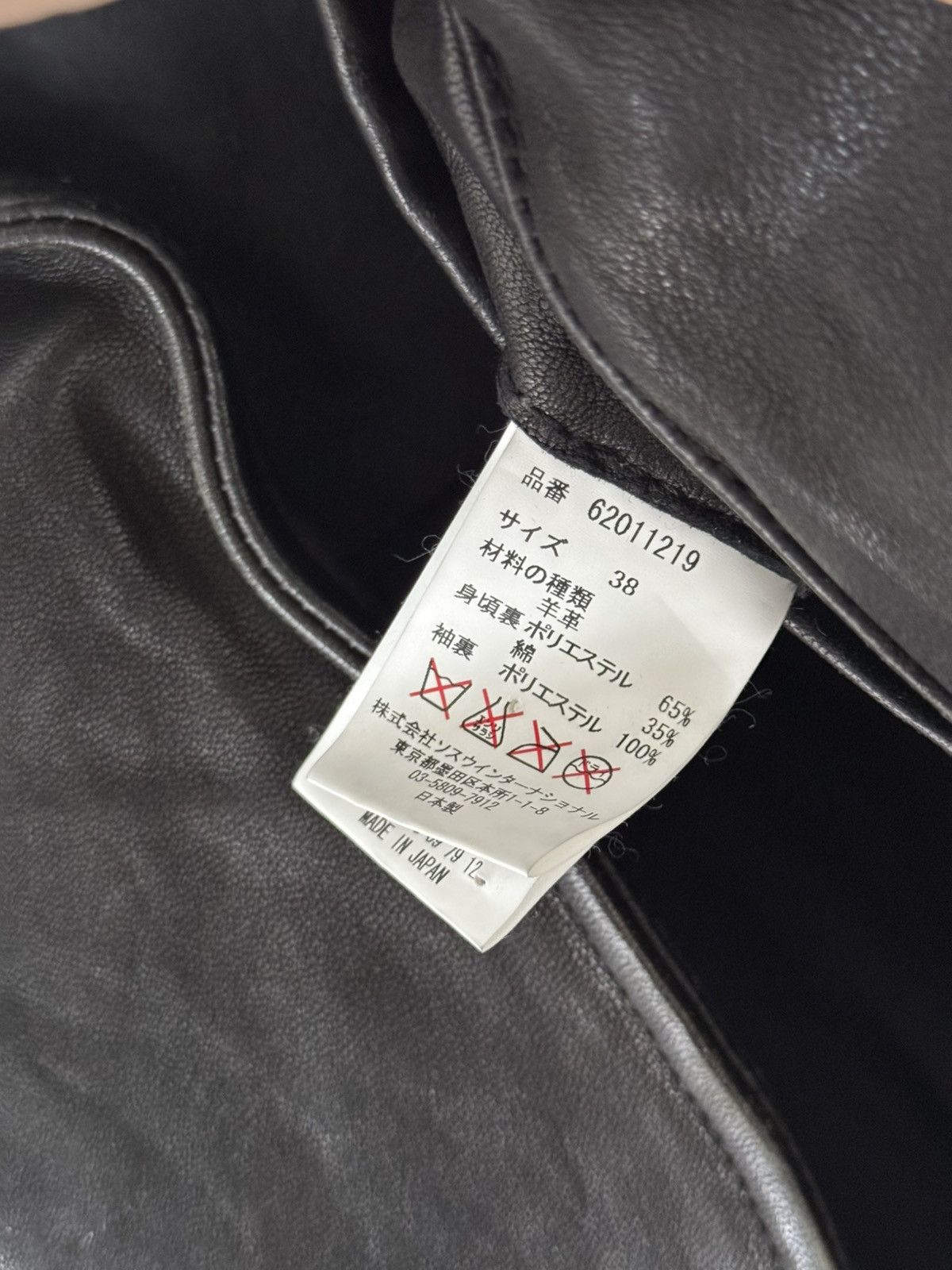 Maison MIHARA YASUHIRO Women Leather Biker Jacket Size XS / US 0-2 / IT 36-38 - 9 Thumbnail