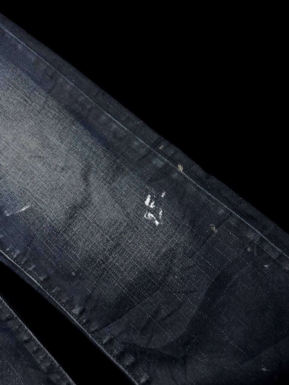 Other SICK Celio 🇯🇵 Insane Mudwash Distressed Whisker Dark Jeans Size US 32 / EU 48 - 8 Thumbnail