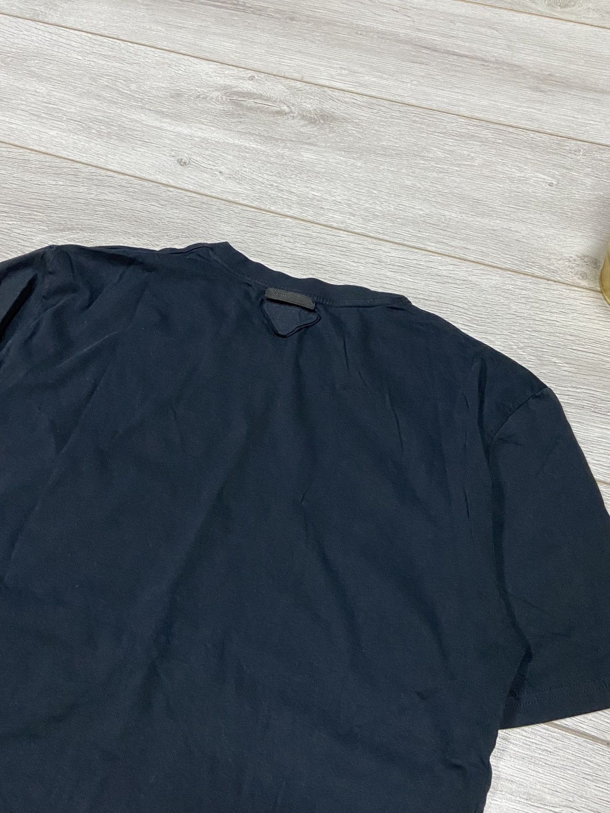 Prada Prada vintage triangle logo t-shirt black tab Size US XXL / EU 58 / 5 - 1 Thumbnail