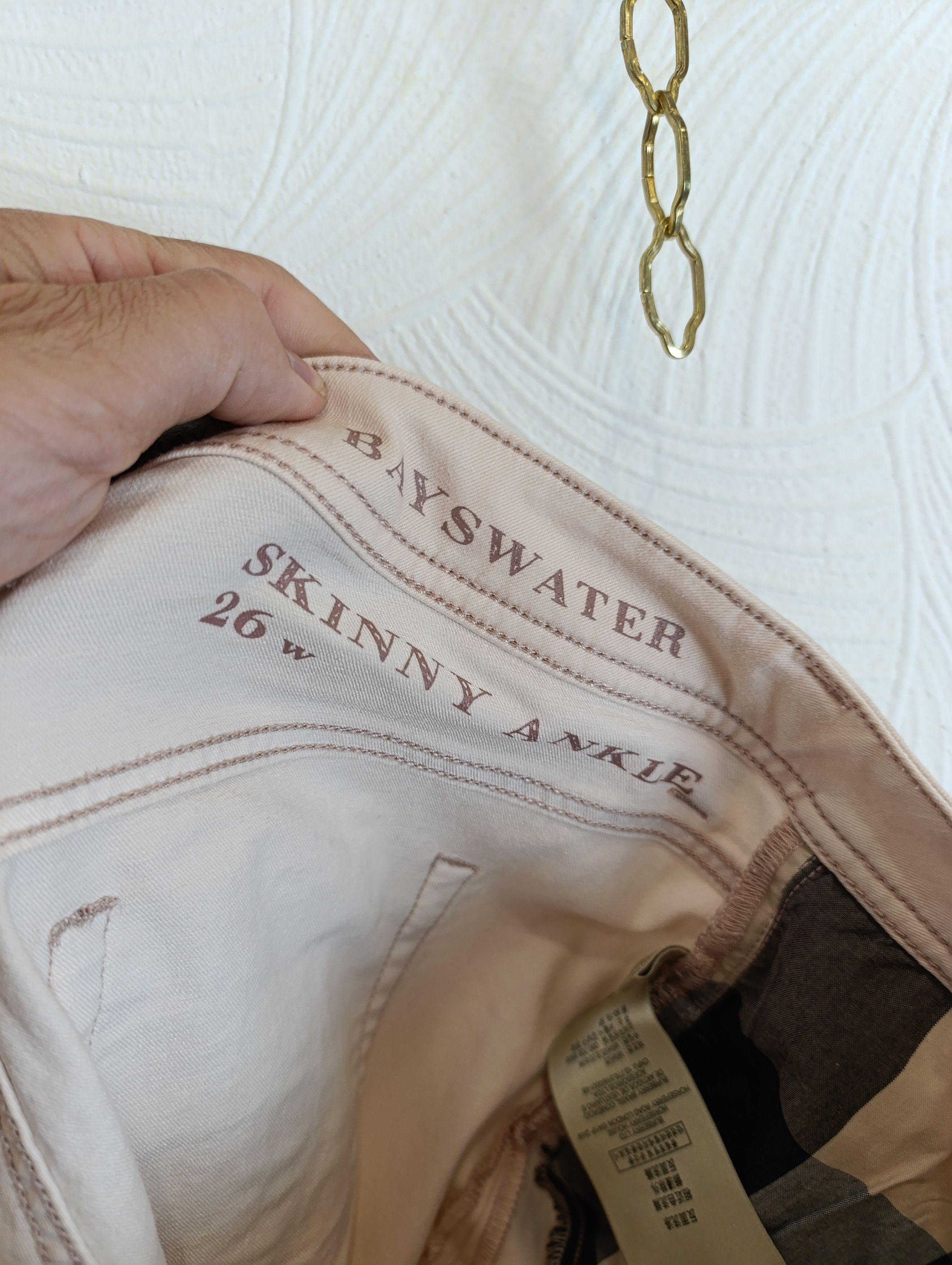 Burberry × Designer BURBERRY BRIT BAYSWATER WOMENS SKINNY ANKLE JEANS Size 26" / US 2 / IT 38 - 15 Thumbnail