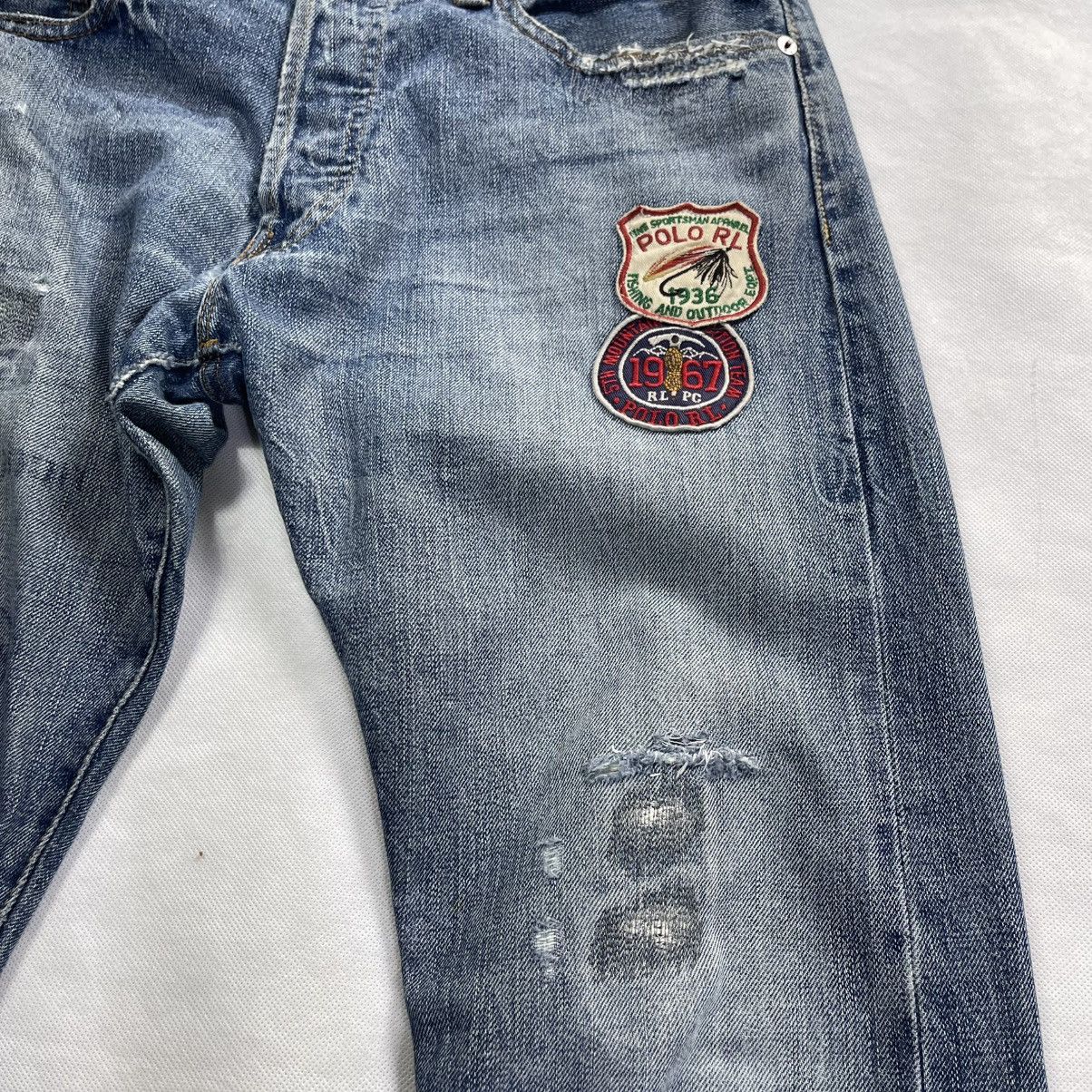 Polo Ralph Lauren Rare!Polo Ralph Lauren Sullivan Distressed Boro Design Jeans Size US 31 - 6 Thumbnail