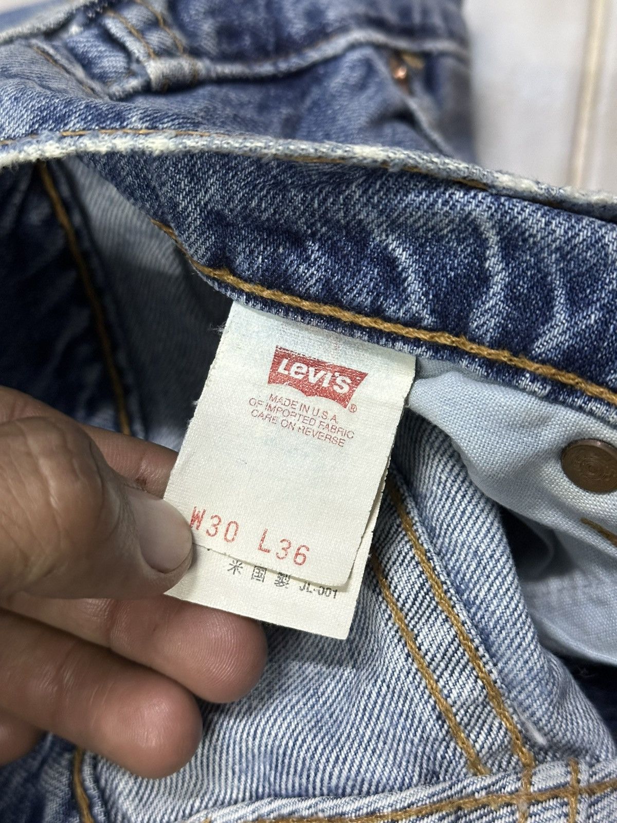 Levi's Vintage Distress Levis 519 Light Washed .. Size US 29 - 11 Thumbnail