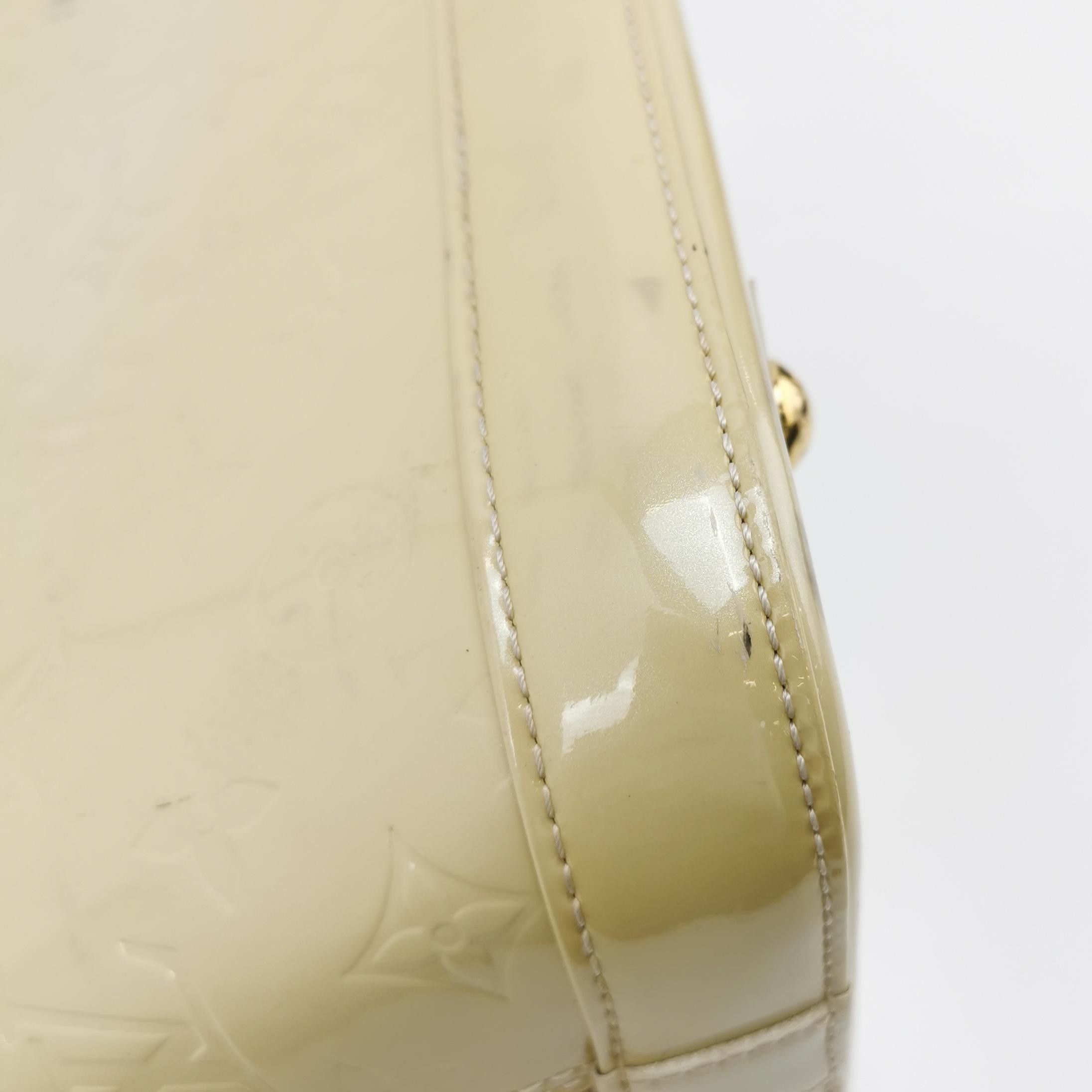 Louis Vuitton Louis Vuitton (LV) Alma Small Patent Leather Embossed Shell Size ONE SIZE - 7 Thumbnail