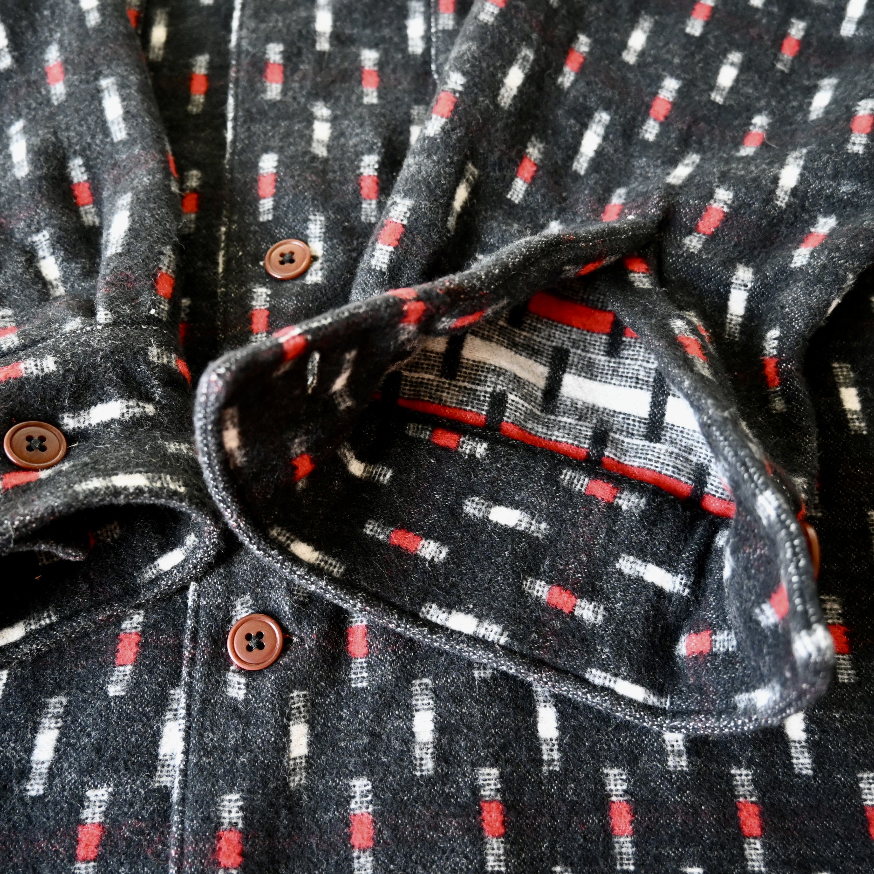Pherrow's Pherrow's dobby fleeced cotton square shirt, made in Japan Size US L / EU 52-54 / 3 - 19 Thumbnail