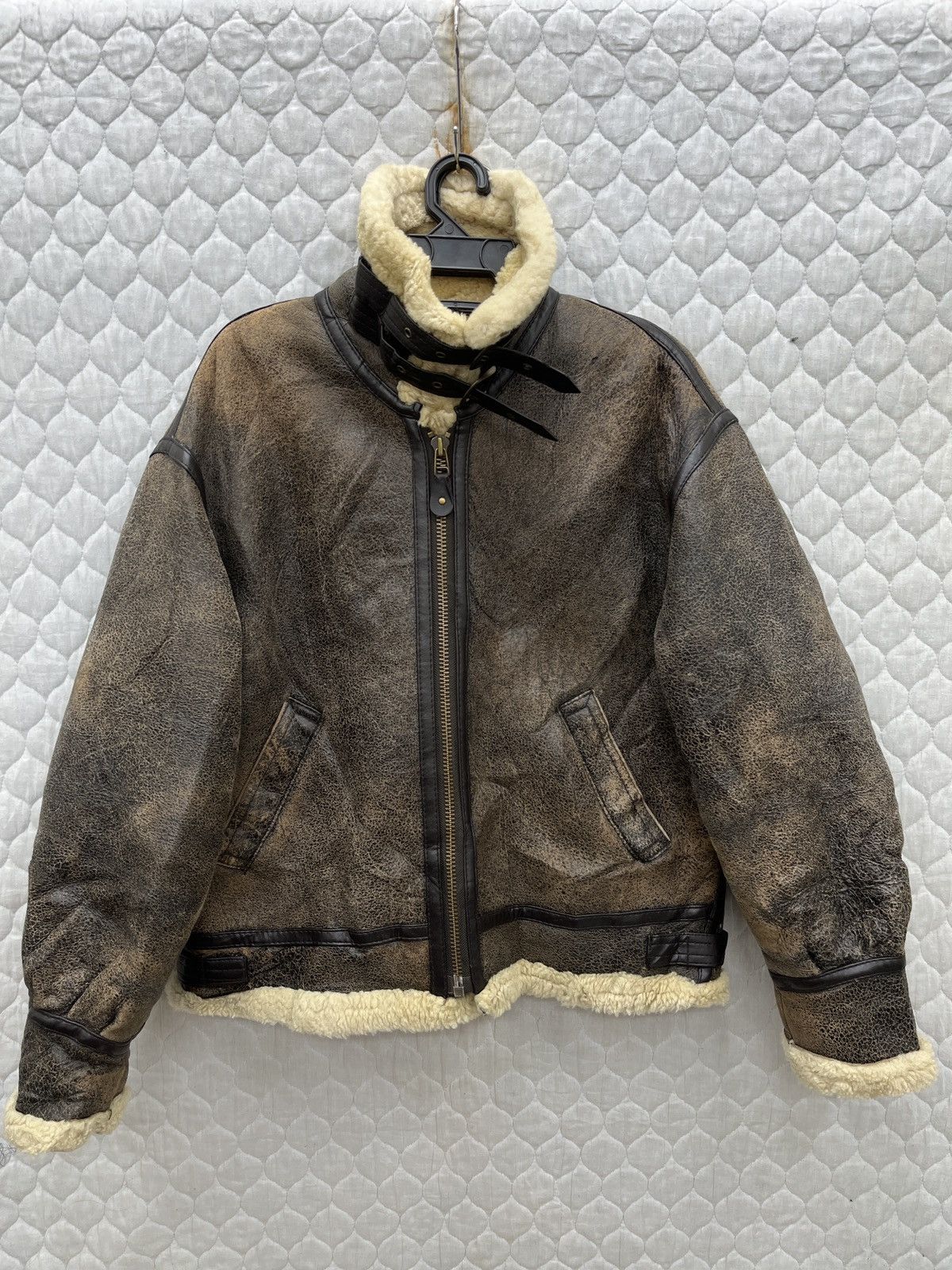 Genuine Leather 🔥🔥🔥STEALS VTG B3 US ARMY MILITARY SHEEPSKIN JACKET Size US M / EU 48-50 / 2 - 1 Thumbnail