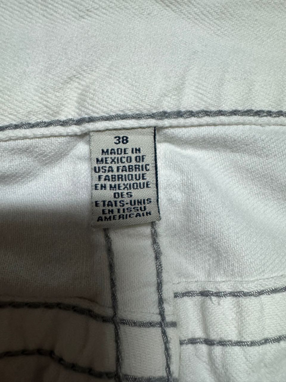 True Religion 💥BigSize💥Y2K True Religion Straight Sick Thrashed White Jean Size US 38 / EU 54 - 19 Thumbnail