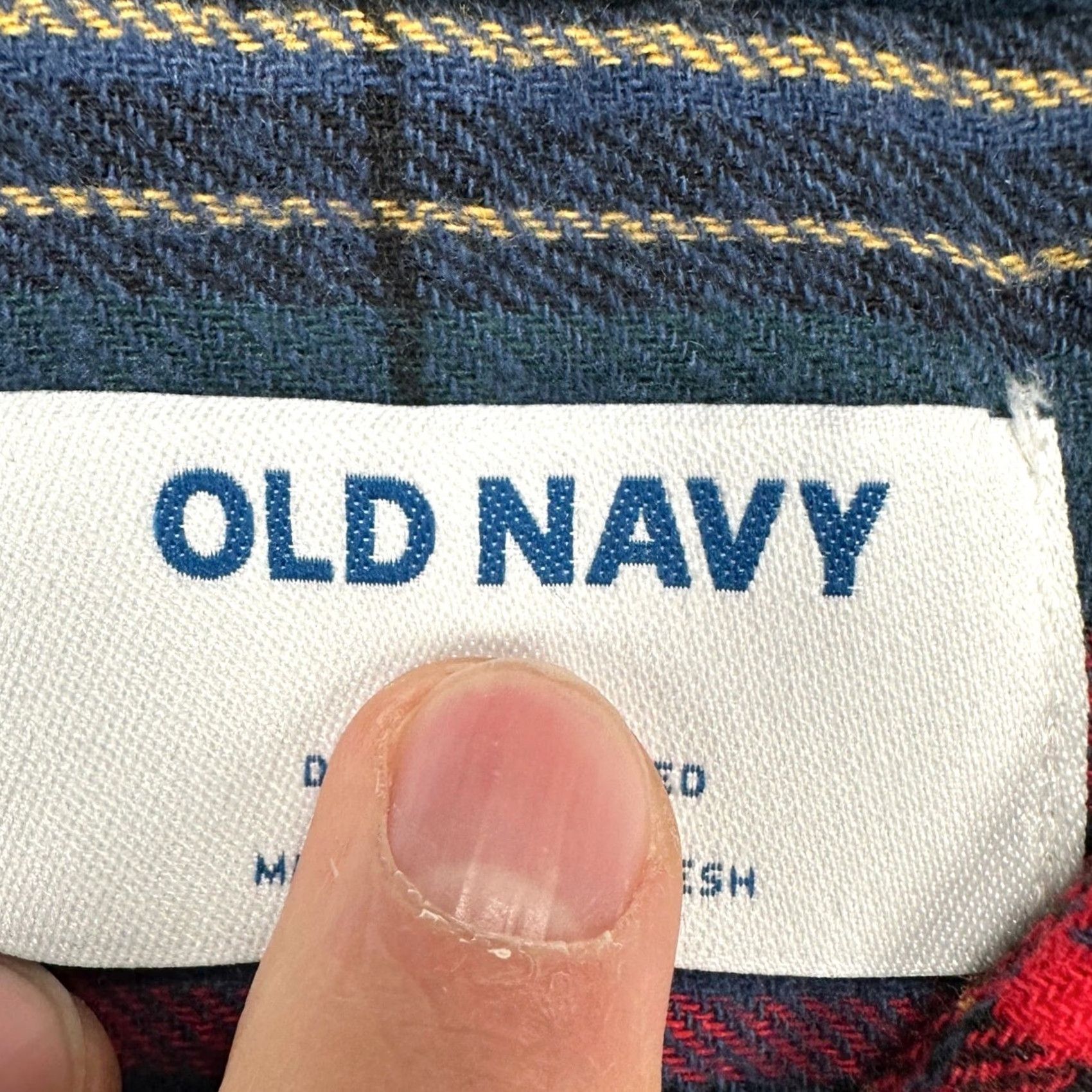Old Navy Old Navy Men Flannel Shirt Medium Blue Red Plaid 2 Pocket Casual Button Up NEW Size US M / EU 48-50 / 2 - 4 Thumbnail