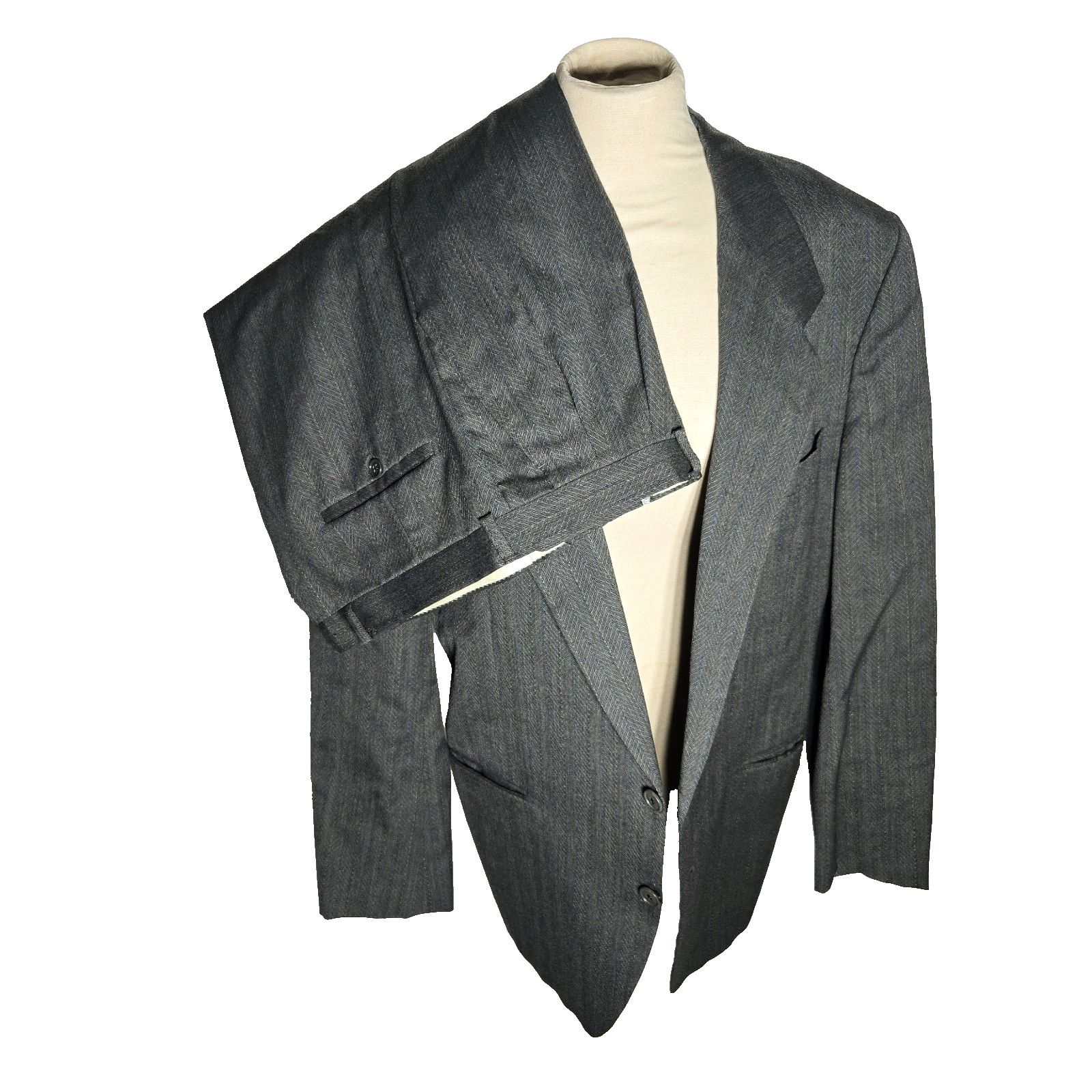Yves Saint Laurent Yves Saint Laurent Suit Wool Vintage Mens YSL 2Piece 40R Size 40R - 1 Thumbnail