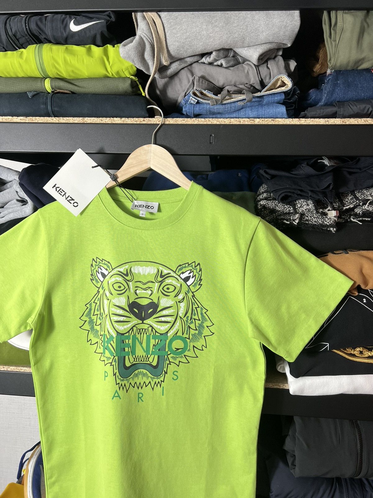 Kenzo 🐯 NWT Kenzo Tiger T-Shirt Lime Green Size S 🔥 Size US S / EU 44-46 / 1 - 2 Thumbnail