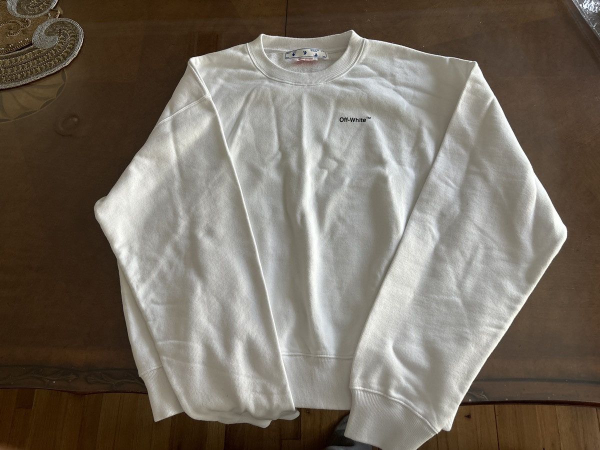 Off-White Off White Arrow Crew Neck White/Black Size US L / EU 52-54 / 3 - 1 Thumbnail