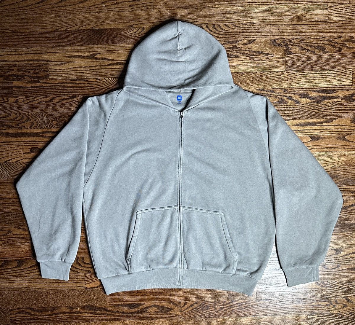 Grey shops yeezy hoodie