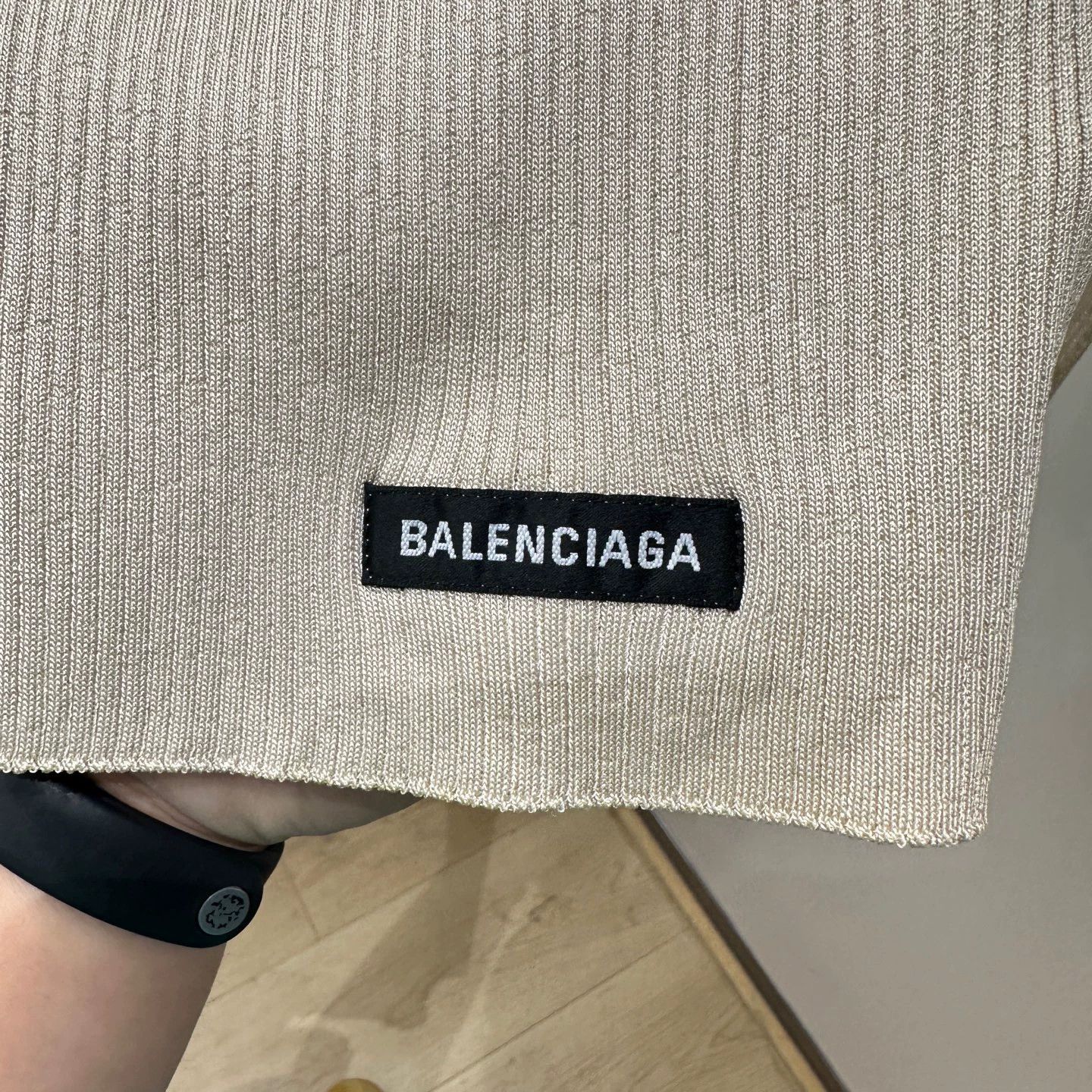 Balenciaga BALENCIAGA mar569 logo lettering slim knit top XS Size XS / US 0-2 / IT 36-38 - 6 Thumbnail