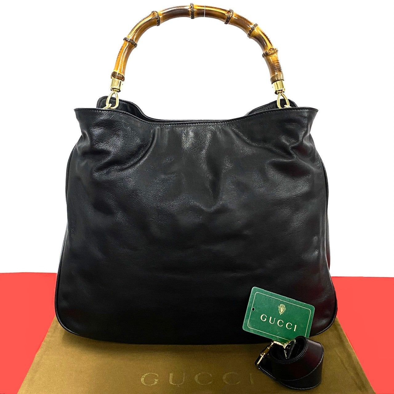 Gucci Gucci Shoulder Bag Black Leather Size ONE SIZE - 1 Thumbnail