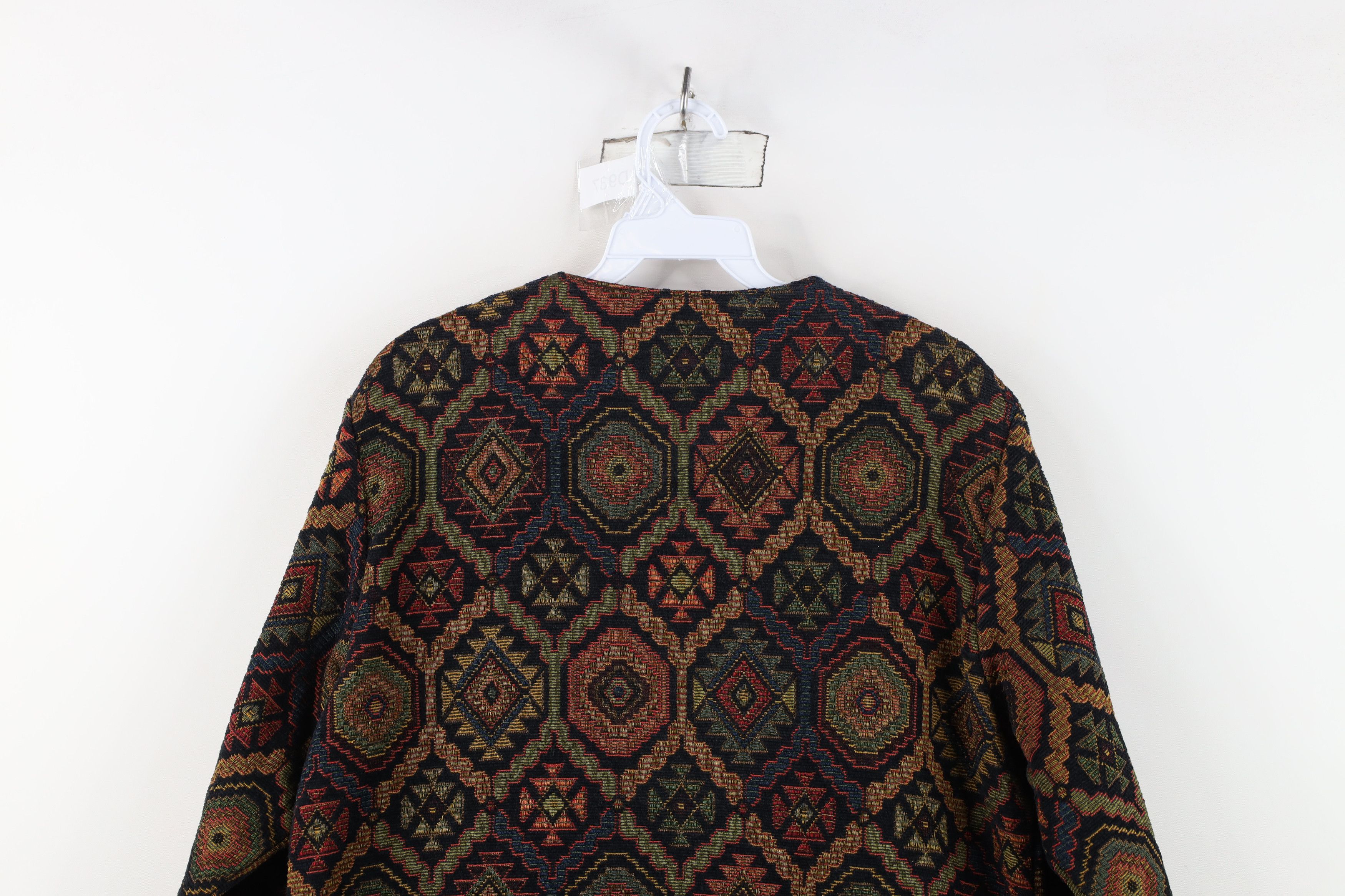 Vintage Vintage 90s Streetwear Geometric Tapestry Blazer Jacket USA Size S / US 4 / IT 40 - 12 Thumbnail