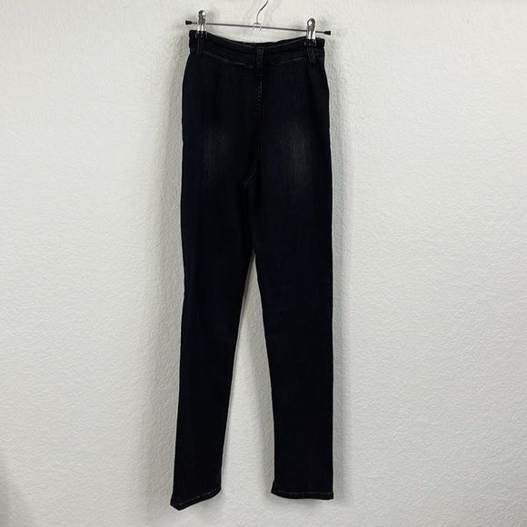 Alexander Wang Alexander Wang Stovepipe Slit Hem Denim Flat Back Trouser De Size 26" / US 2 / IT 38 - 7 Thumbnail