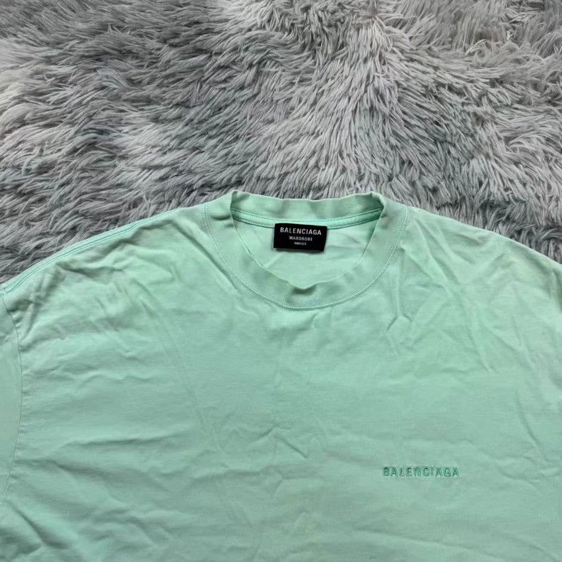 Balenciaga Balenciaga Mint green short sleeve with back label Size US M / EU 48-50 / 2 - 3 Thumbnail