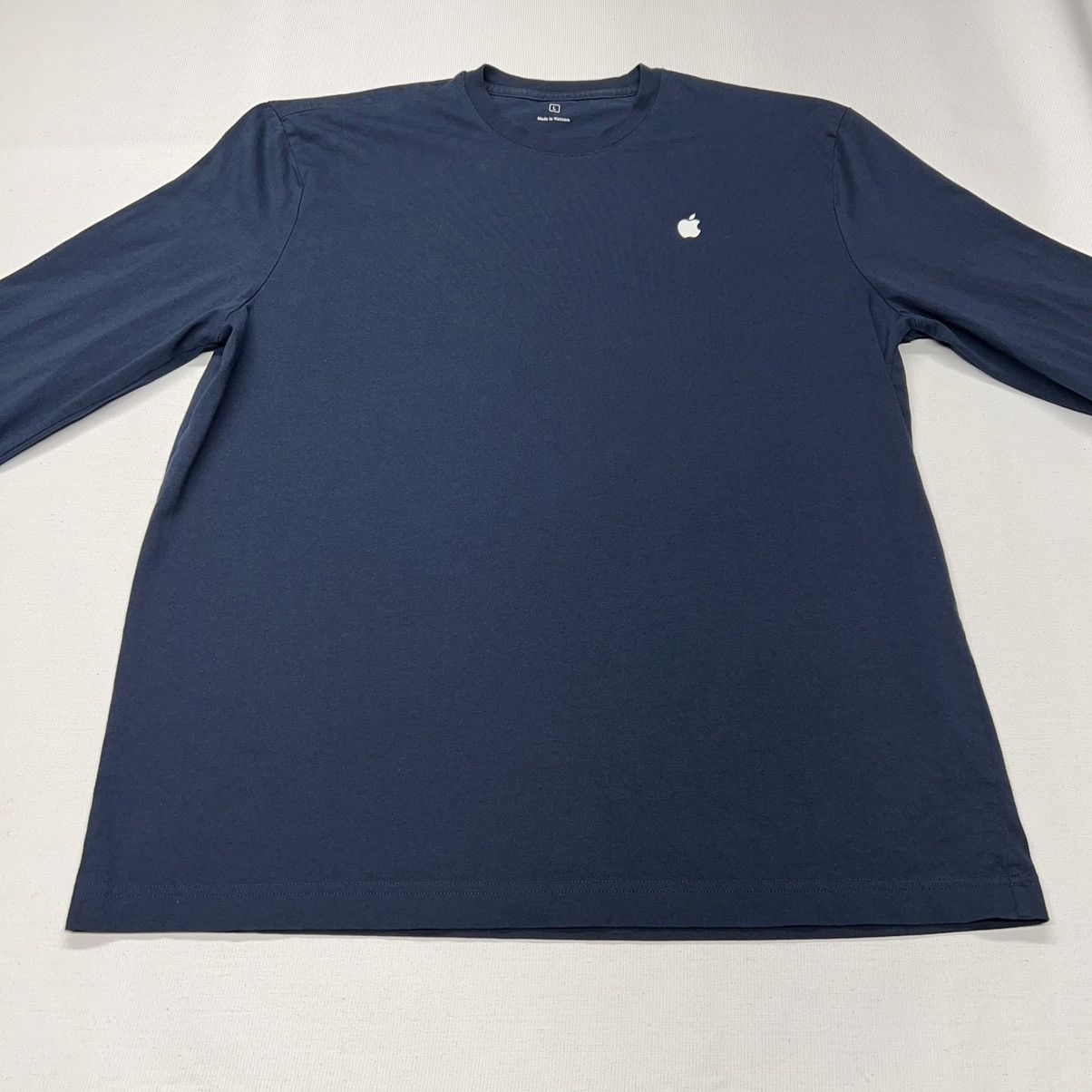 Apple Apple Employee Tee Shirt Blue Long Sleeve Uniform Logo Navy Size US L / EU 52-54 / 3 - 4 Thumbnail