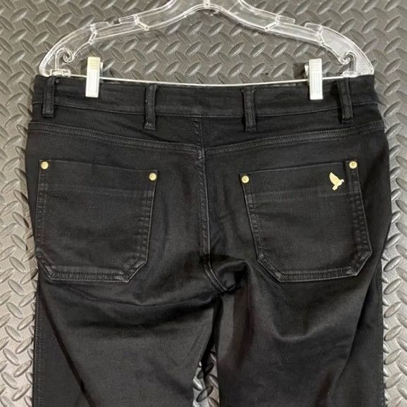 Vintage MIH Jeans Paris Women's Black Slim Leg Mid Rise Cropped Size 30 Stretch Size 30" / US 8 / IT 44 - 6 Thumbnail