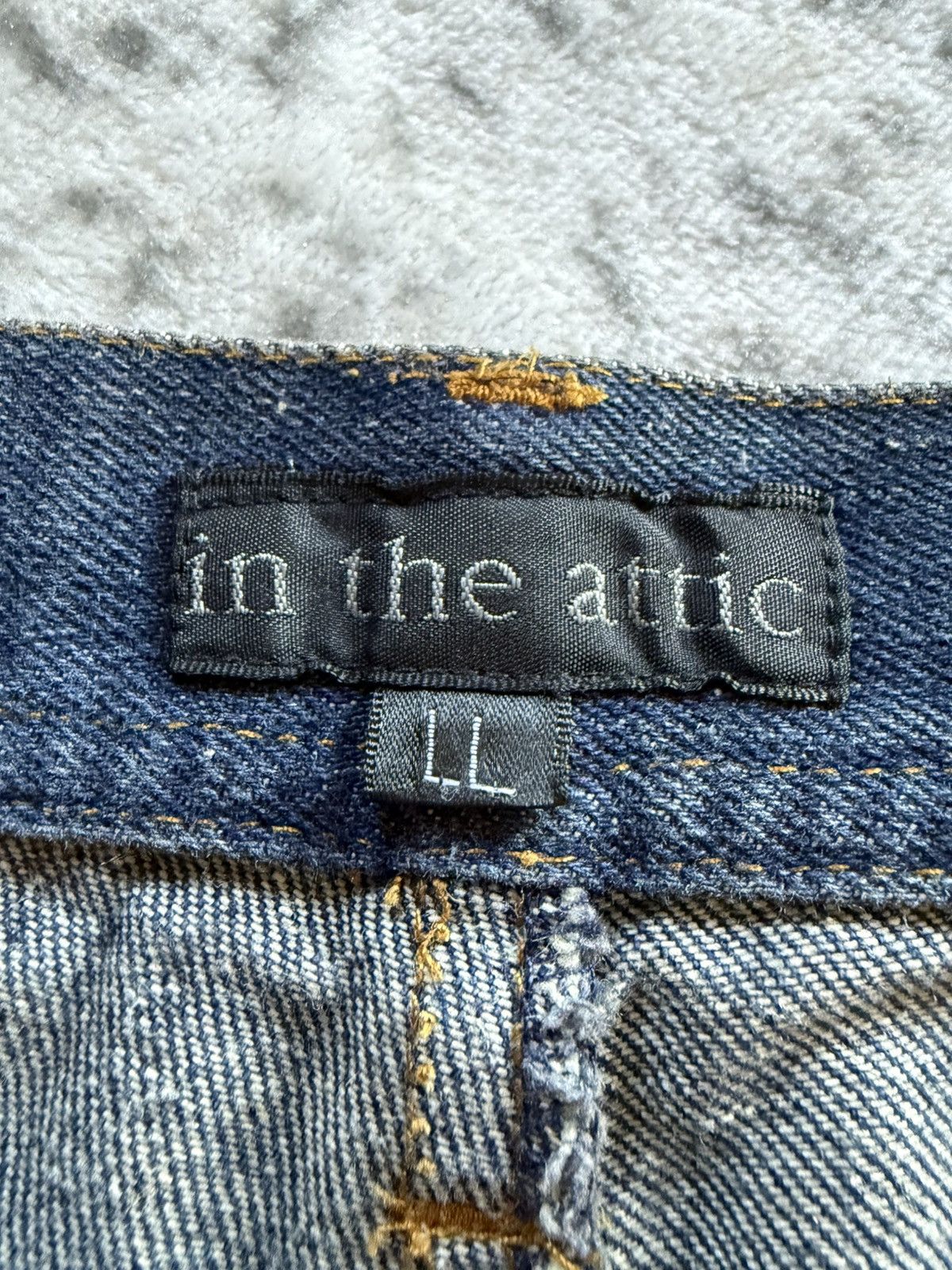 If Six Was Nine 2000s In The Attic Japan Poems Studded Muddy Jeans Size US 34 / EU 50 - 22 Thumbnail