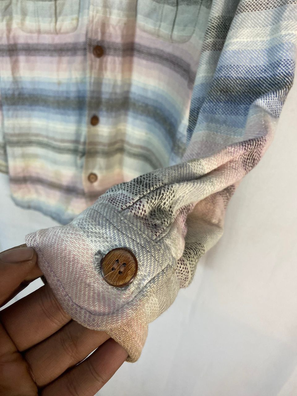 Flannel × Japanese Brand Multicolor flannel button up shirt by best basic Size US L / EU 52-54 / 3 - 6 Thumbnail
