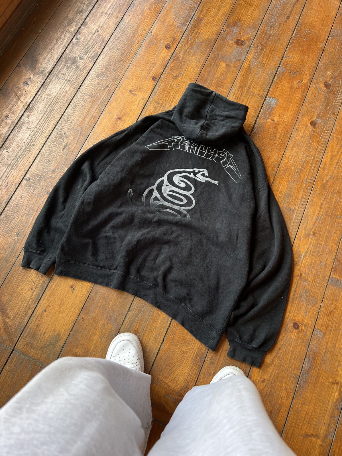 Band Tees VINTAGE METALLICA SNANE RING GRAPHIC BOXY HOODIE METAL ROCK Size US L / EU 52-54 / 3 - 12 Thumbnail
