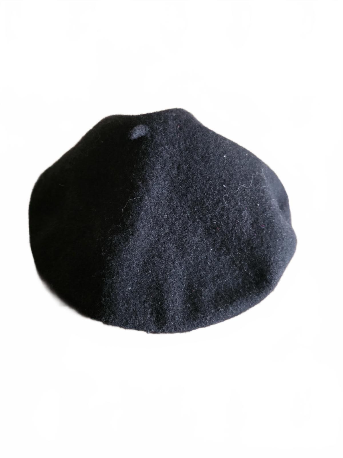 Other Vintage Top Style Black Wool Beret Hat Sz 11.5 South Africa Size ONE SIZE - 5 Thumbnail