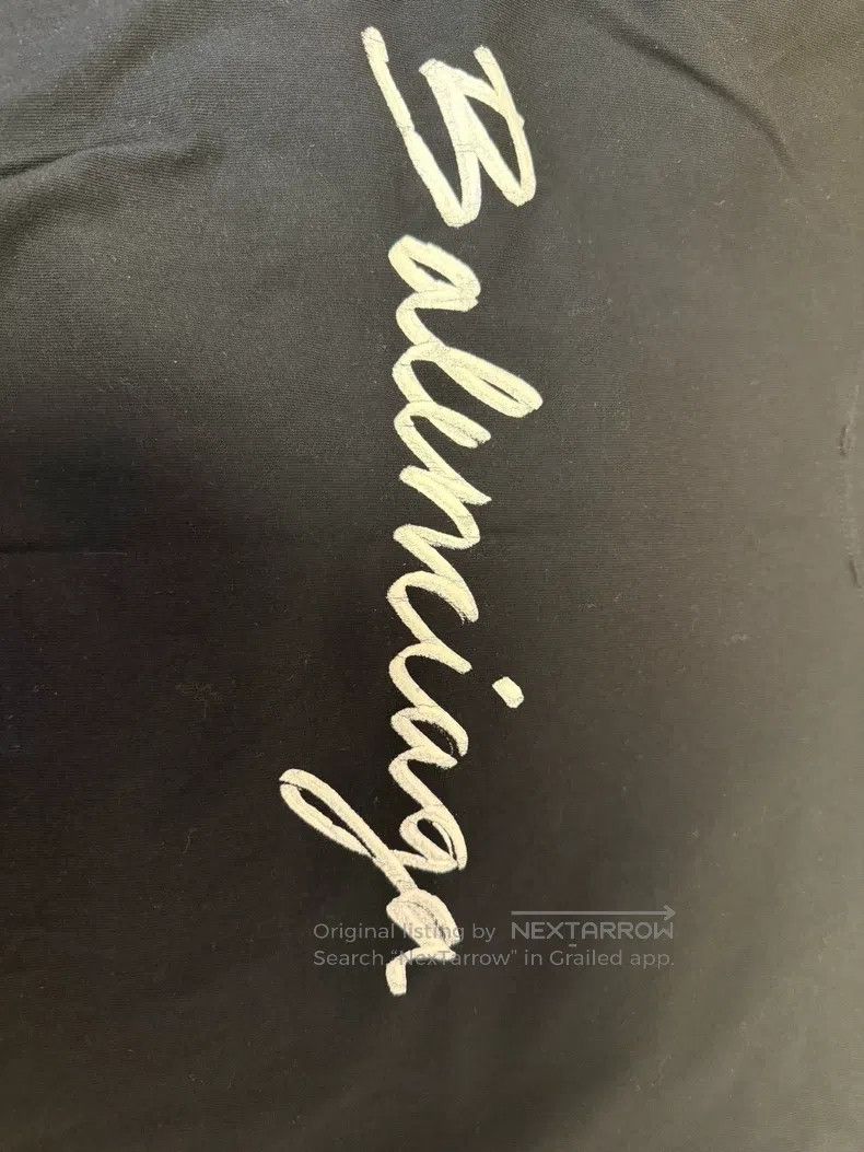 Balenciaga Balenciaga Cursive T-Shirt Size US XL / EU 56 / 4 - 3 Thumbnail